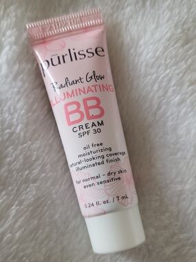 Purlisse Radiant Glow Serum BB Cream w SPF 30 Medium .24 oz - New Sealed Travel